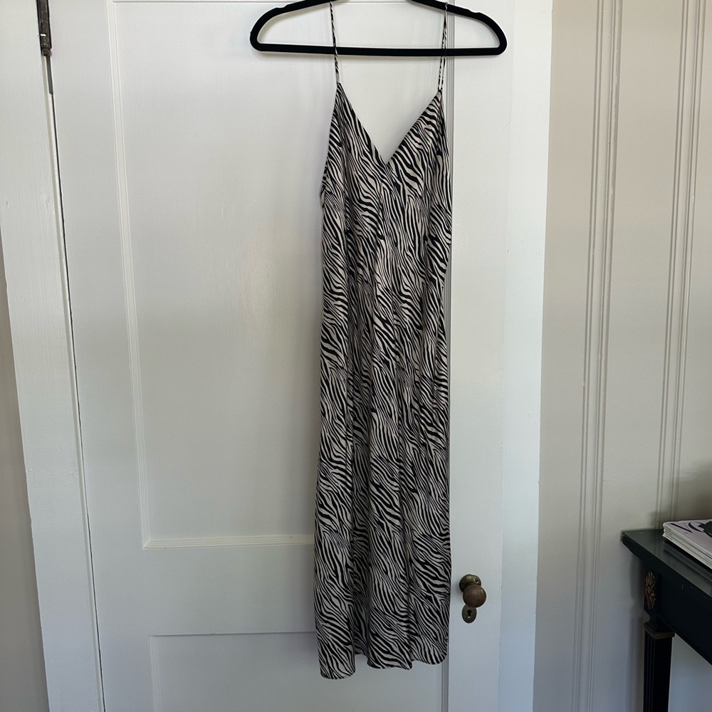 Cami zebra midi dress